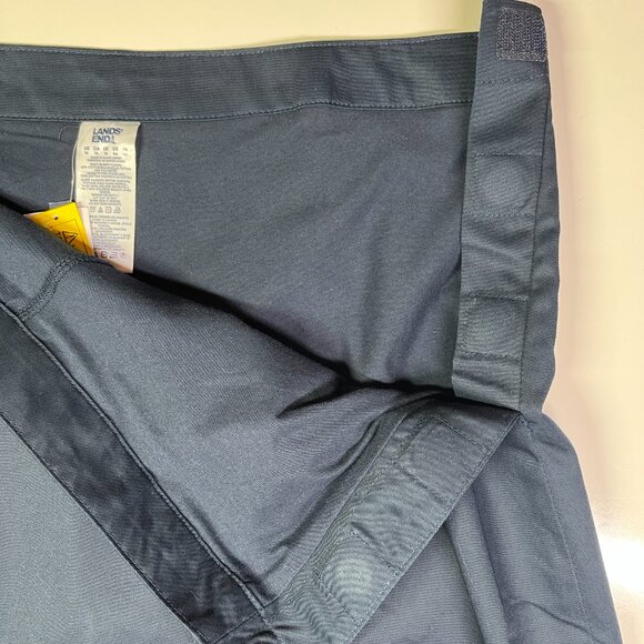 Lands' End Women's Size 14 School Uniform Skort Skirt Navy Blue Magnet Buttons - Picture 6 of 7
